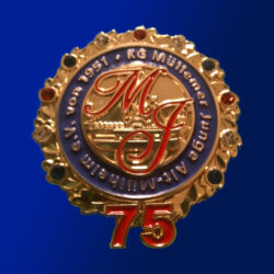 Jubiläums Pin "75 Jahre MJ"